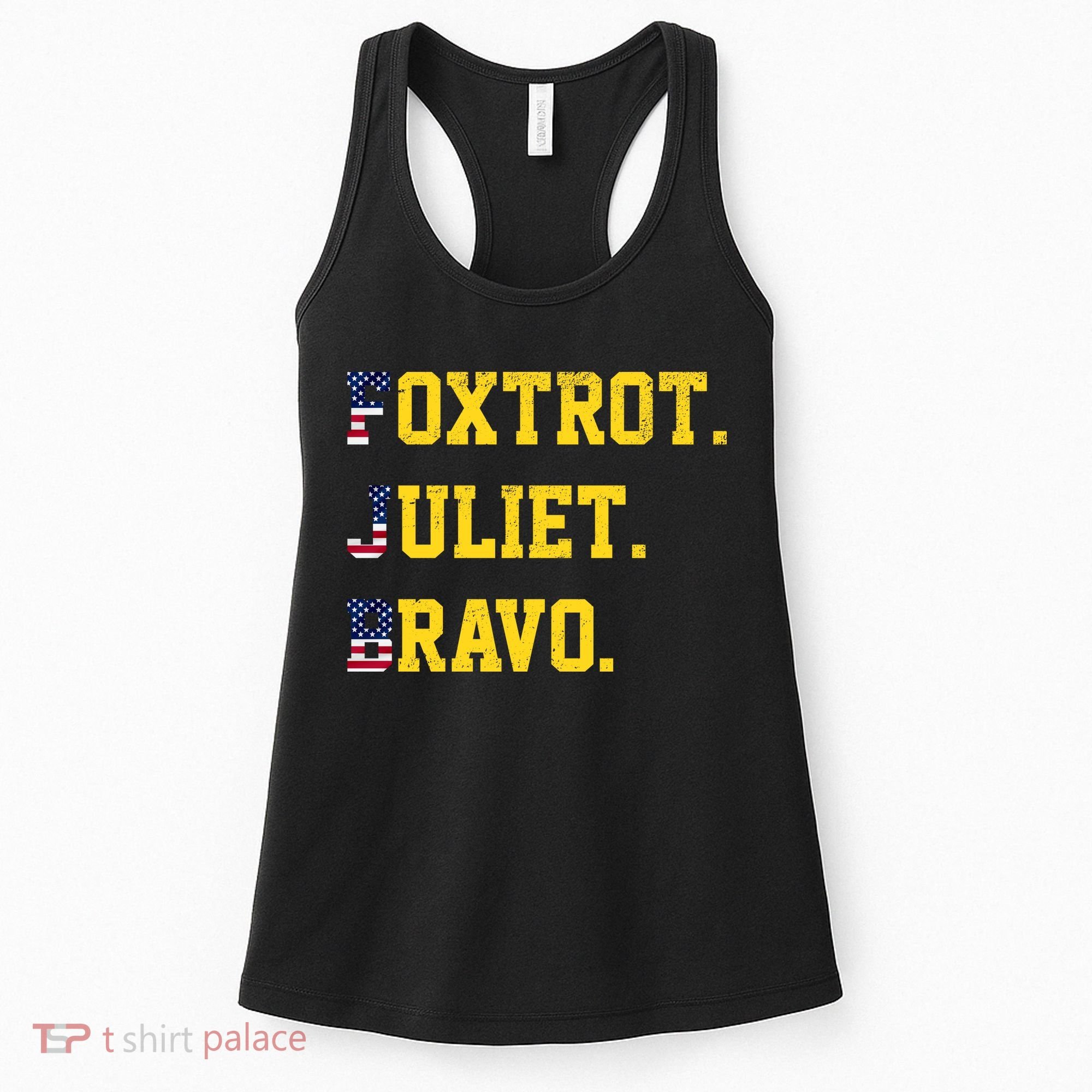 FJB Foxtrout Juliet Bravo USA Pro American America Women's Tank Top