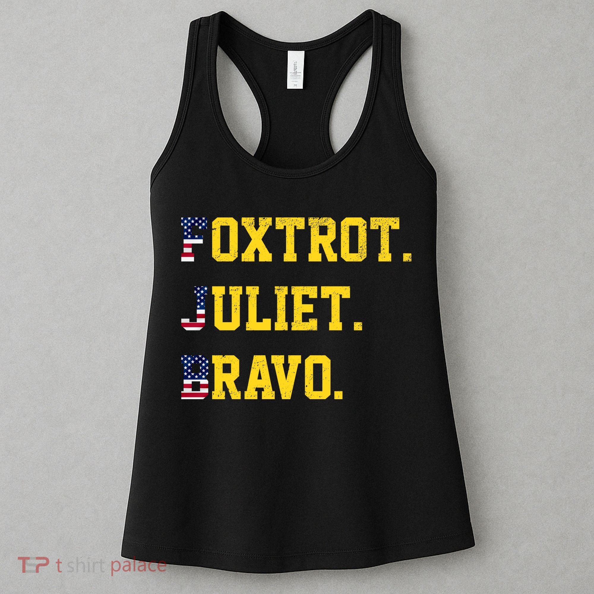 FJB Foxtrout Juliet Bravo USA Pro American America Women's Tank Top