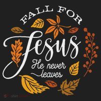 Fall For Jesus He Never Leaves Women's Sweatshirt thumb 2