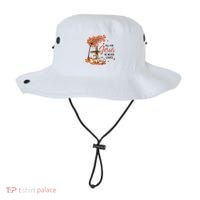 Fall For Jesus He Never Leaves Pumpkin Autumn Thanksgiving Bucket Hat thumb 0