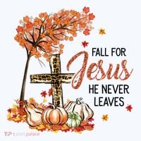 Fall For Jesus He Never Leaves Pumpkin Autumn Thanksgiving Hat thumb 2