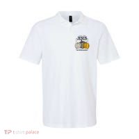 Fall for Jesus He Never Leaves Christian Faith Jesus Autumn Polo thumb 0
