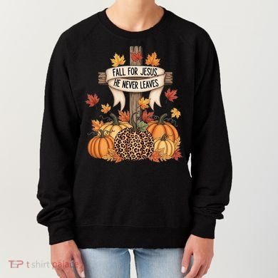 Fall For Jesus Thanksgiving Autumn Women's Sweatshirt