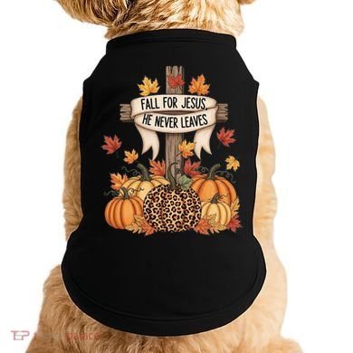 Fall For Jesus Thanksgiving Autumn Doggie Tank