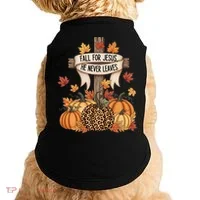 Fall For Jesus Thanksgiving Autumn Doggie Tank thumb 0