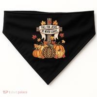 Fall For Jesus Thanksgiving Autumn USA-Made Doggie Bandana thumb 0