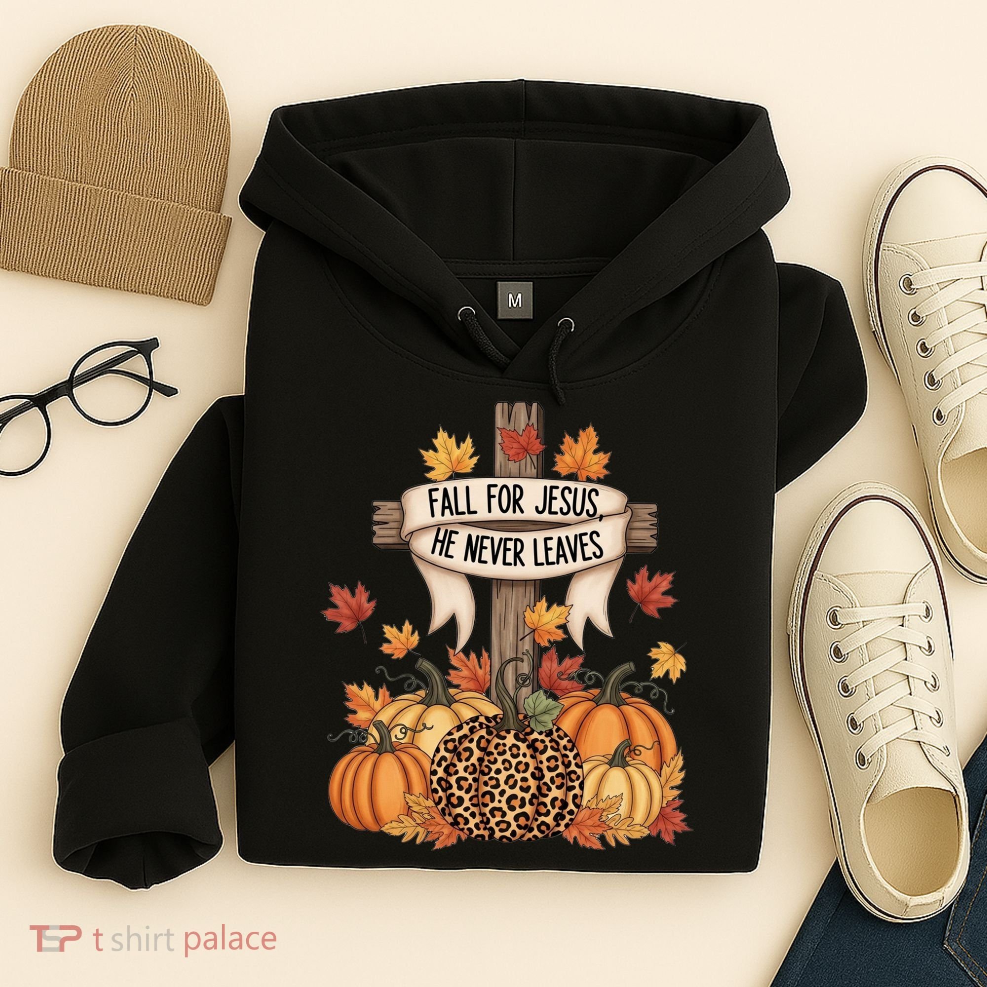 Fall For Jesus Thanksgiving Autumn Hoodie