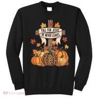 Fall For Jesus Thanksgiving Autumn Sweatshirt thumb 0
