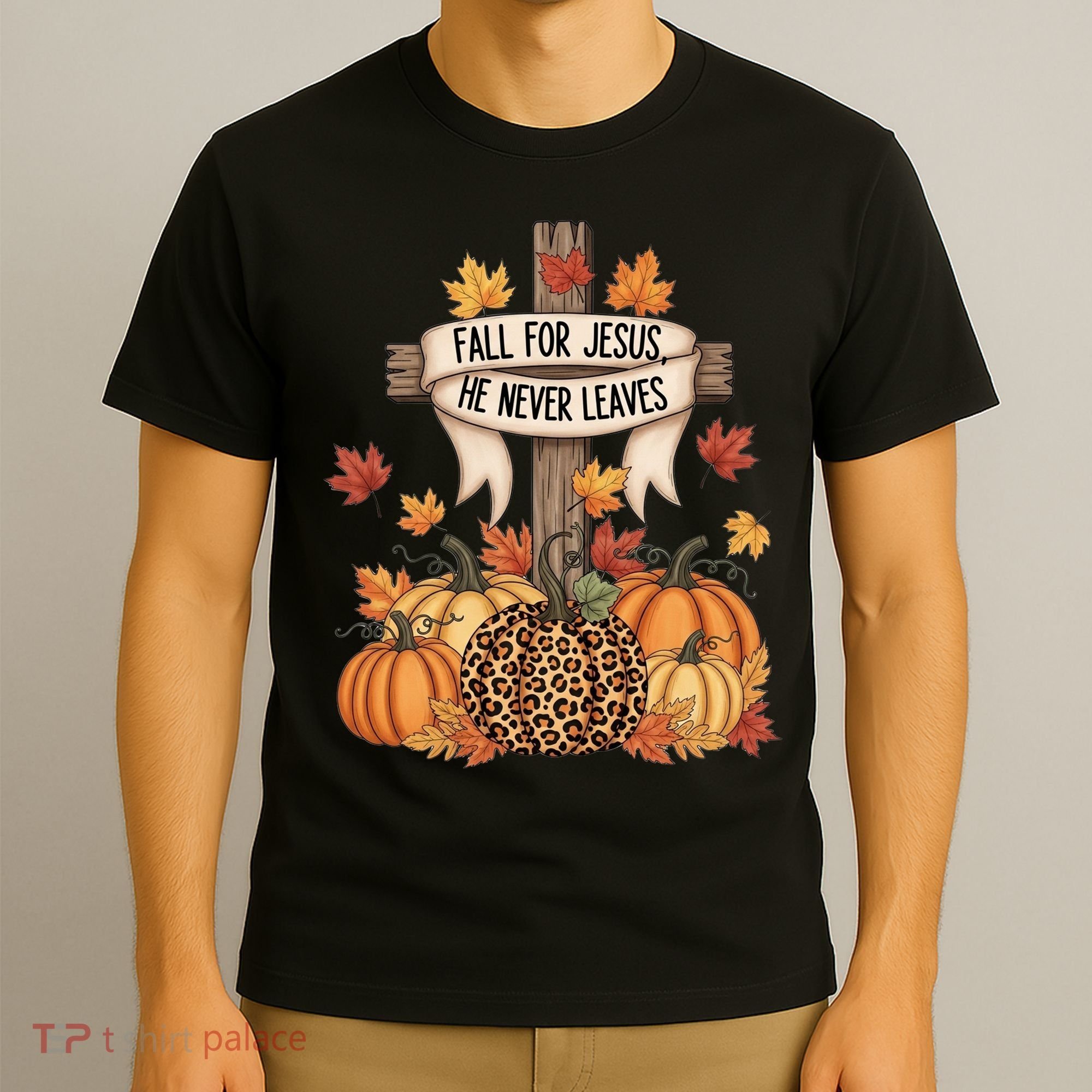 Fall For Jesus Thanksgiving Autumn T-Shirt