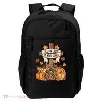 Fall For Jesus Thanksgiving Autumn Backpack thumb 0