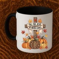 Fall For Jesus Thanksgiving Autumn Coffee Mug thumb 2