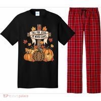 Fall For Jesus Thanksgiving Autumn Pajama Set thumb 0