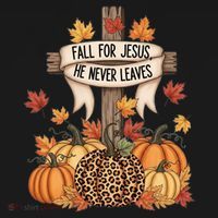 Fall For Jesus Thanksgiving Autumn Pajama Set thumb 2