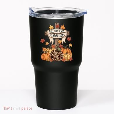 Fall For Jesus Thanksgiving Autumn Tumbler