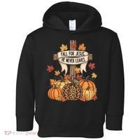 Fall For Jesus Thanksgiving Autumn Toddler Hoodie thumb 0