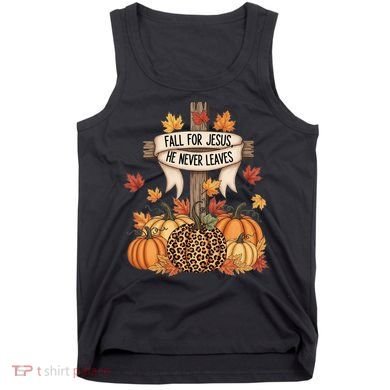 Fall For Jesus Thanksgiving Autumn Tank Top