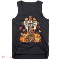 Fall For Jesus Thanksgiving Autumn Tank Top thumb 0