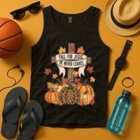 Fall For Jesus Thanksgiving Autumn Tank Top thumb 4