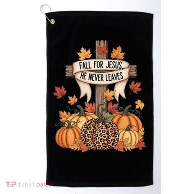 Fall For Jesus Thanksgiving Autumn Golf Towel