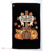 Fall For Jesus Thanksgiving Autumn Golf Towel thumb 0