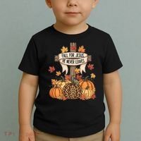 Fall For Jesus Thanksgiving Autumn Toddler T-Shirt thumb 2