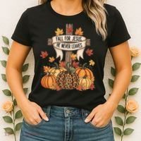 Fall For Jesus Thanksgiving Autumn Women's T-Shirt thumb 2