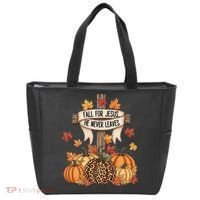 Fall For Jesus Thanksgiving Autumn Tote Bag thumb 0