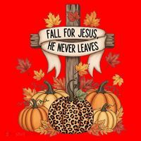 Fall For Jesus Thanksgiving Autumn Santa Hat thumb 1