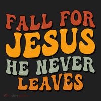 Fall For Jesus He Never Leaves Christian Faith Thanksgiving Gift Beanie thumb 2