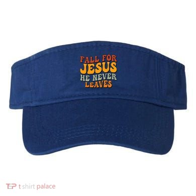 Fall For Jesus He Never Leaves Christian Faith Thanksgiving Gift Visor