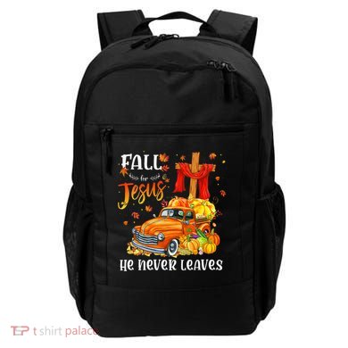 Fall For Jesus He Never Leaves Cross Jesus Christian Lover Backpack