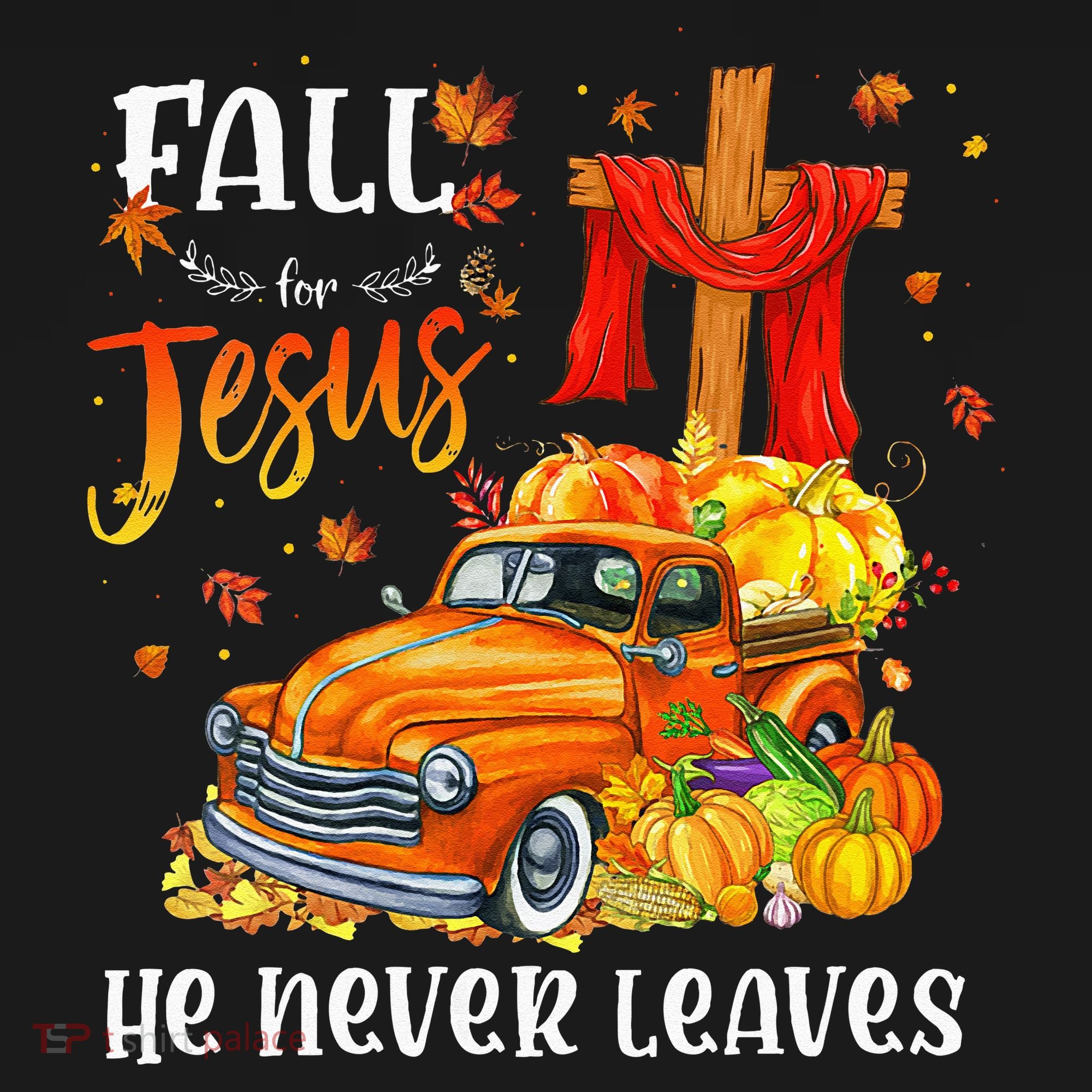 Fall For Jesus He Never Leaves Cross Jesus Christian Lover Bucket Hat