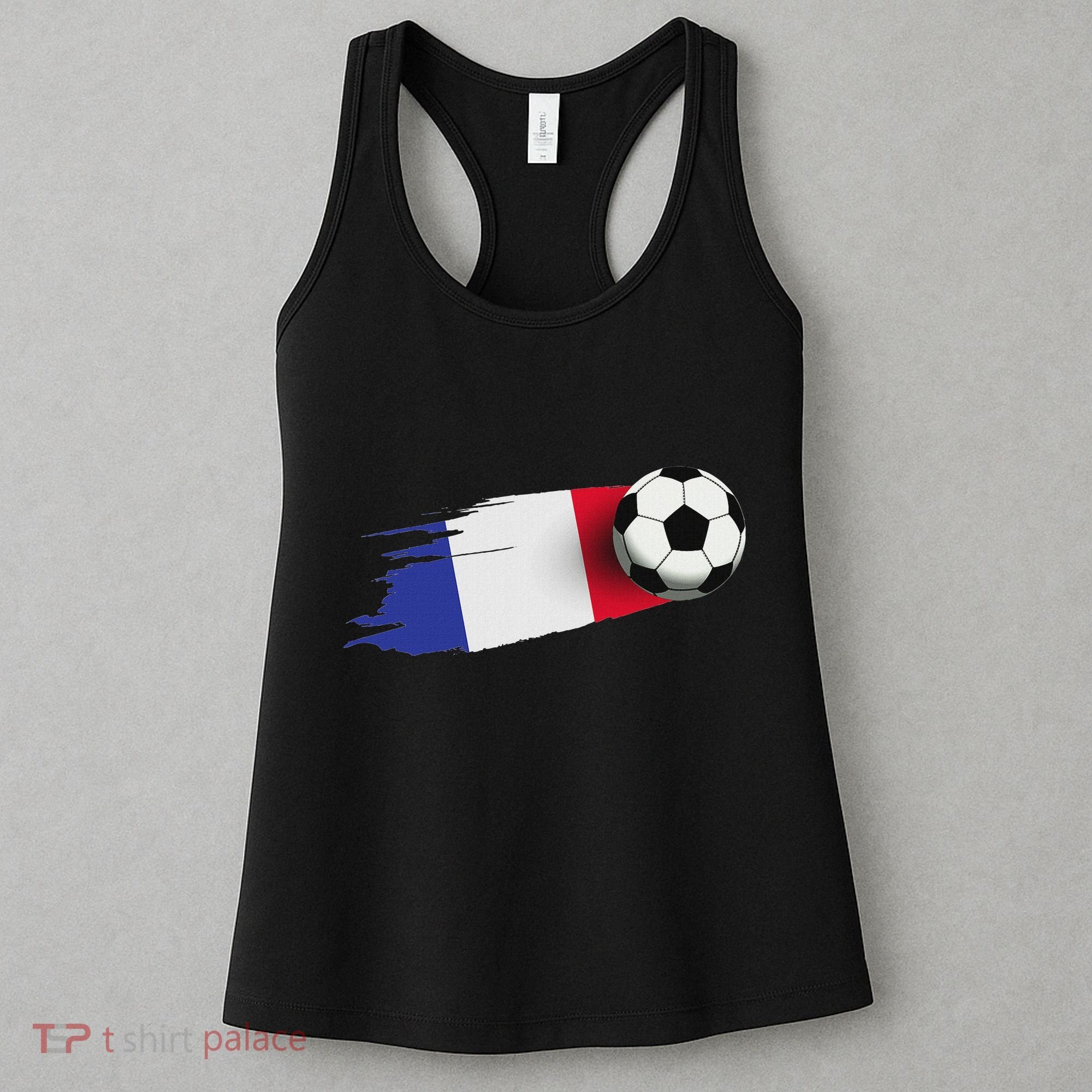 France Flag Jersey French Soccer Team French Women's Tank Top