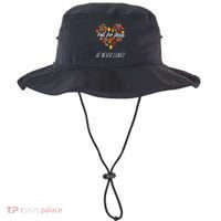 Fall For Jesus He Never Leaves Autumn Religious Christian Bucket Hat thumb 0