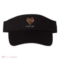 Fall For Jesus He Never Leaves Autumn Religious Christian Visor thumb 0