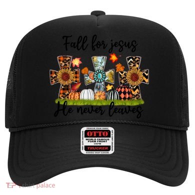Fall For Jesus He Never Leaves Thanksgiving Family Matching Gift Hat