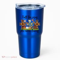 Fall For Jesus He Never Leaves Thanksgiving Family Matching Gift Tumbler thumb 0