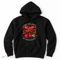 Fall For Jesus He Never Leaves Hoodie thumb 0