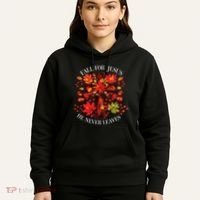 Fall For Jesus He Never Leaves Hoodie thumb 5