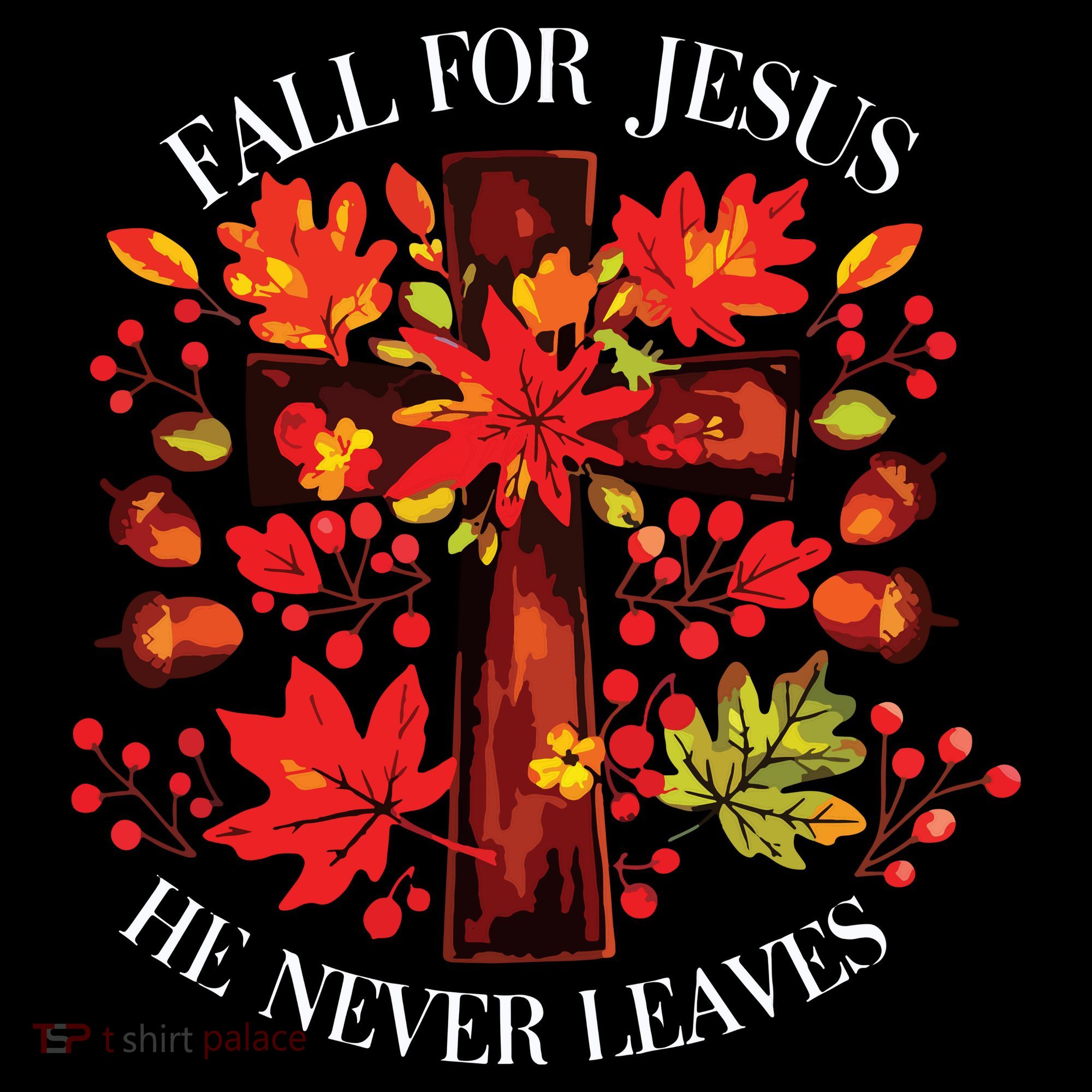 Fall For Jesus He Never Leaves Coaster