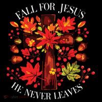 Fall For Jesus He Never Leaves Baby Bodysuit thumb 2