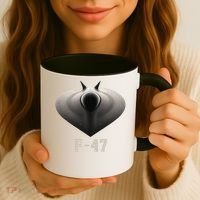 F47 Fighter Jet 6th Generation In Imagination Coffee Mug thumb 3