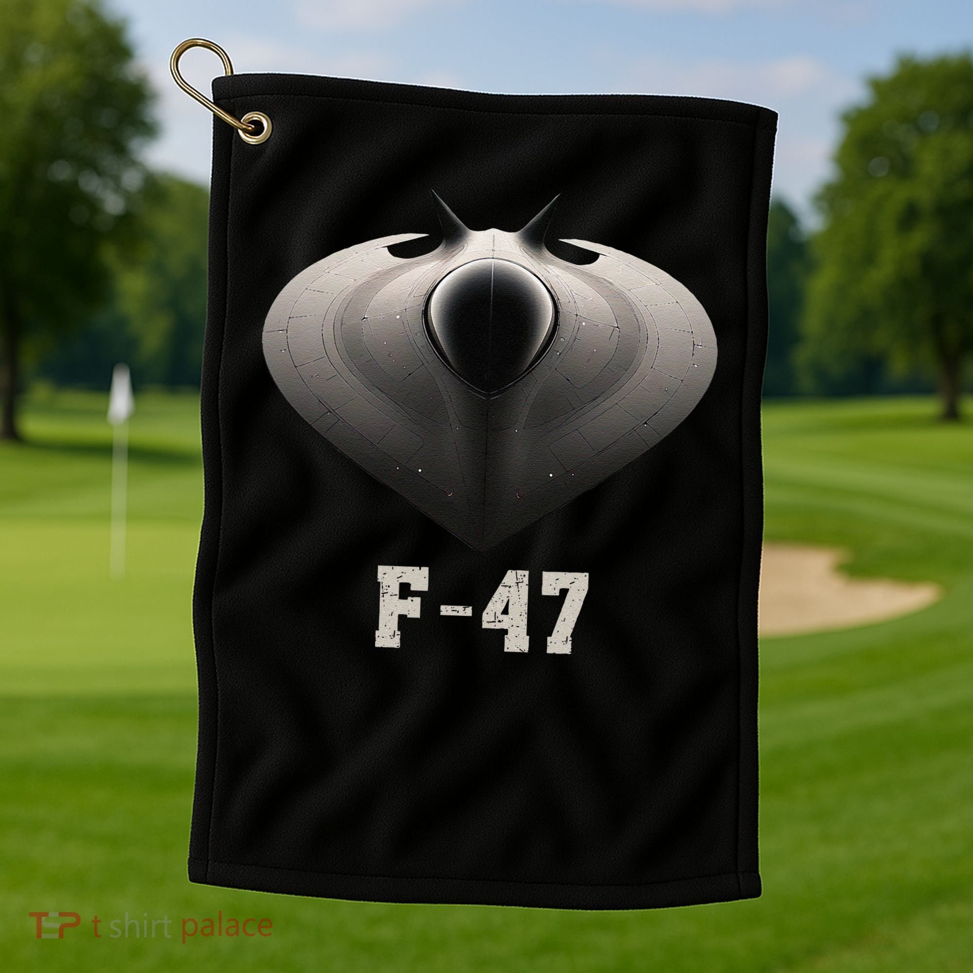F47 Fighter Jet 6th Generation In Imagination Golf Towel