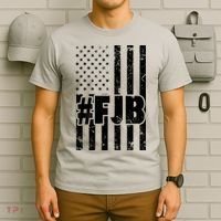 FJB F Joe Biden Vintage American Flag T-Shirt thumb 6