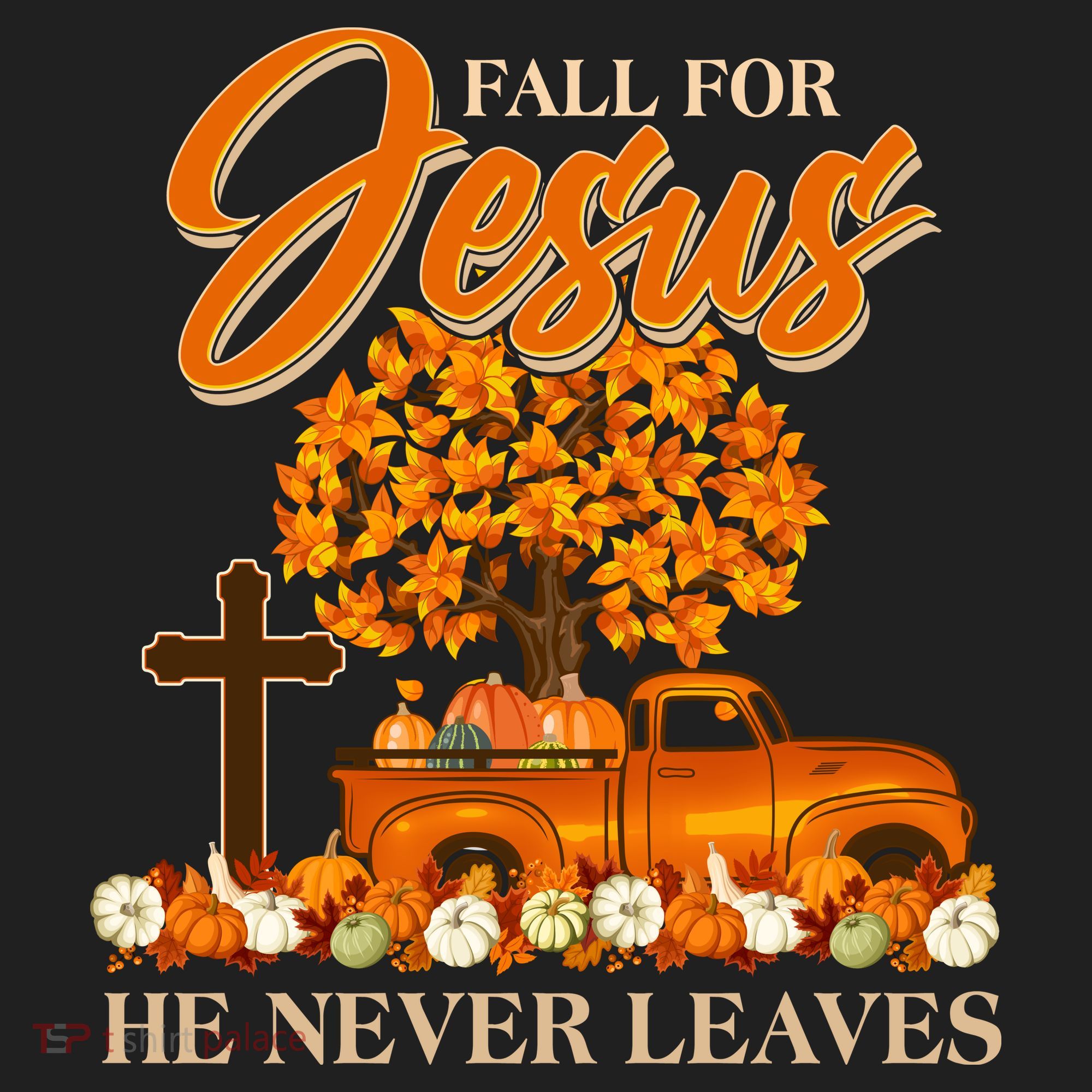 Fall For Jesus Ne Never Leaves Golf Towel