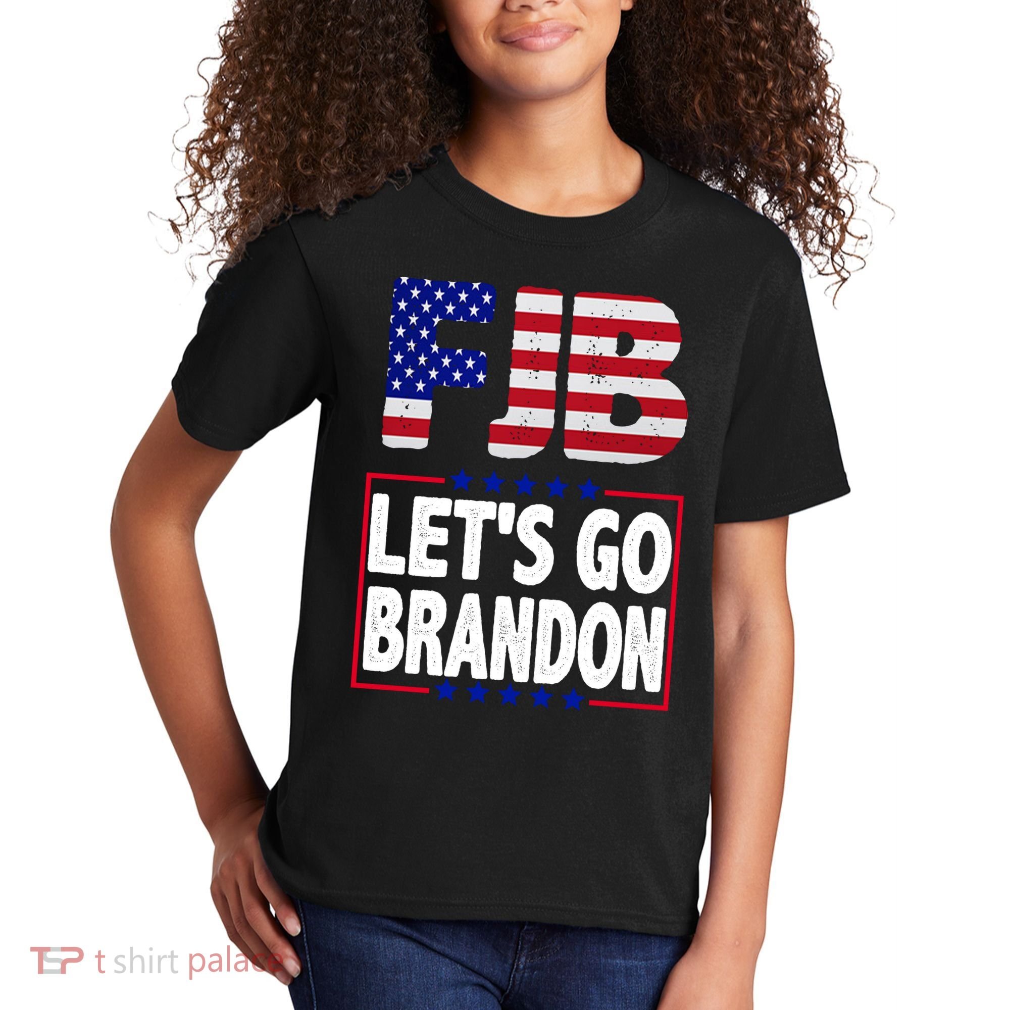 FJB F Joe Biden Lets Go Brandon Kids T-Shirt