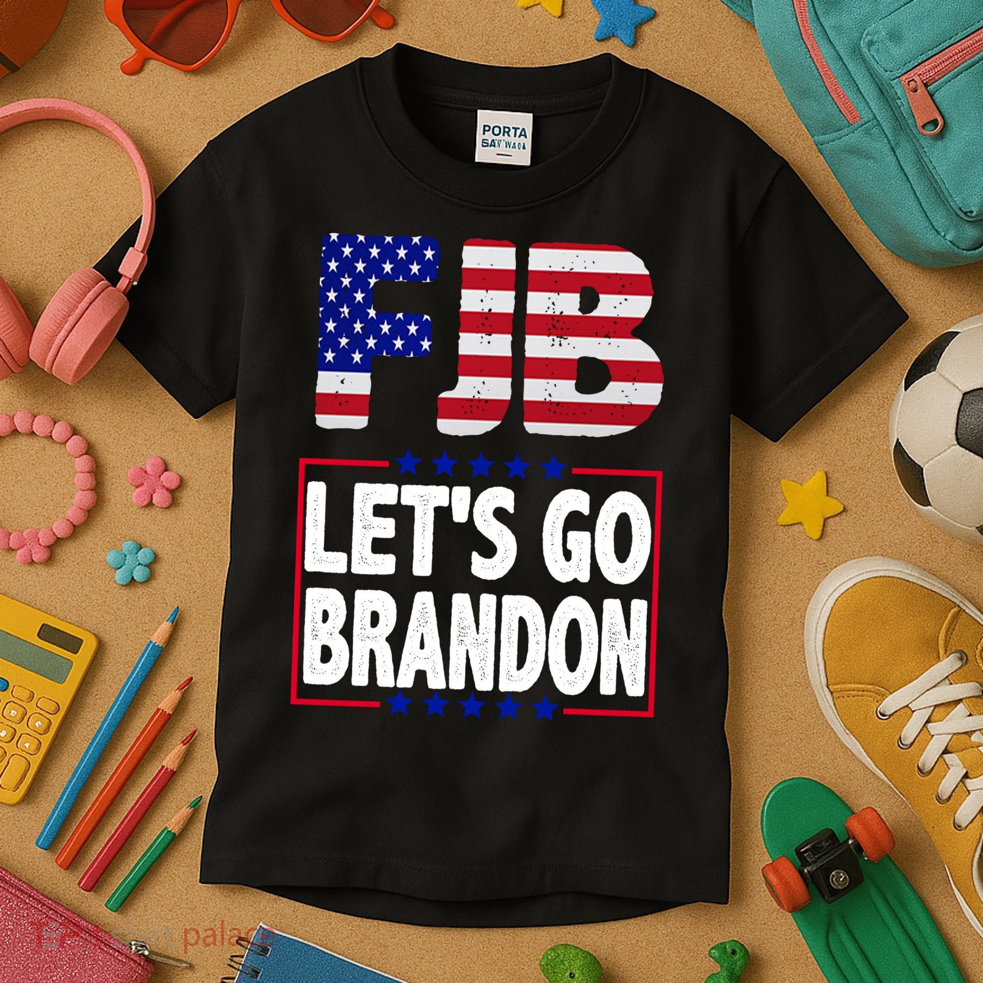 FJB F Joe Biden Lets Go Brandon Kids T-Shirt