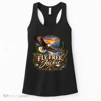 Fly Free Jackie Bald Eagle RIIP Women's Tank Top thumb 0