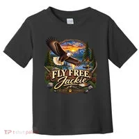 Fly Free Jackie Bald Eagle RIIP Toddler T-Shirt thumb 0