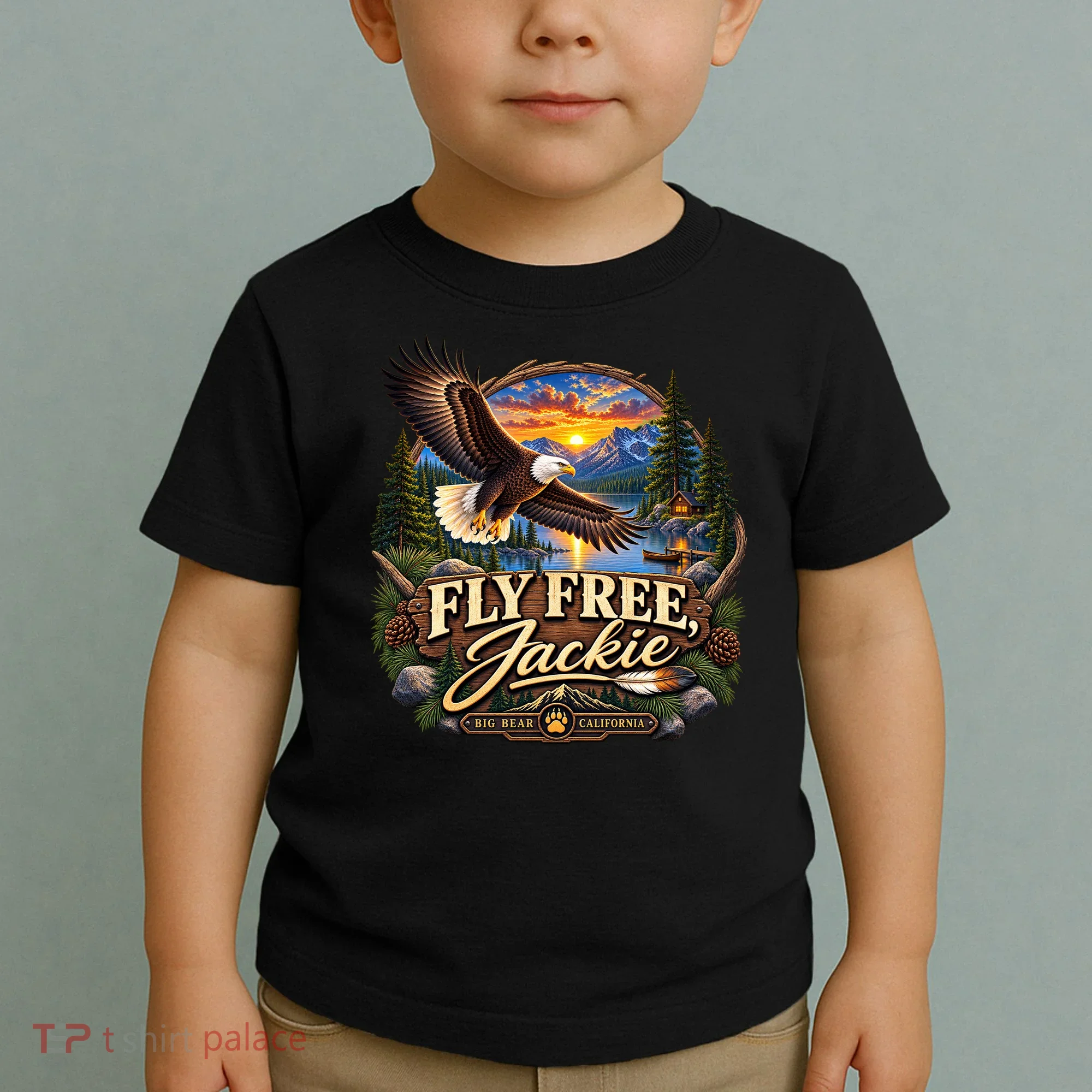 Fly Free Jackie Bald Eagle RIIP Toddler T-Shirt